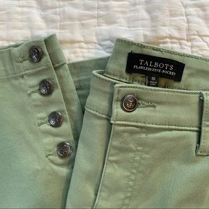 Stretch Ankle Chinos w/ Nautical Buttons
